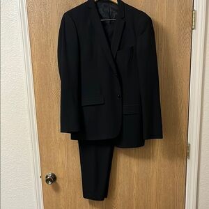 Zar slim fit black suit